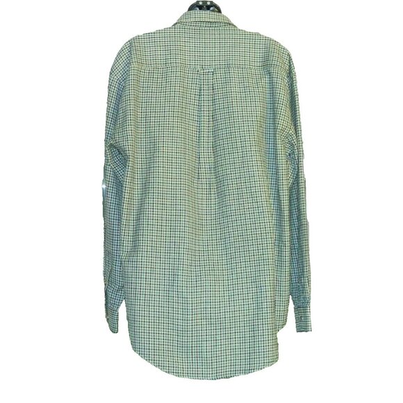 Marlboro Classics Men's Check Long Sleeve Shirt Blue 100% Wool Cowboy Size Large - Picture 9 of 12